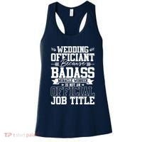 Wedding Officiant Because Badass Miracle Worker Women's Tank Top thumb 0