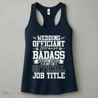 Wedding Officiant Because Badass Miracle Worker Women's Tank Top thumb 3