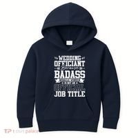 Wedding Officiant Because Badass Miracle Worker Kids Hoodie thumb 0