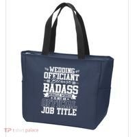 Wedding Officiant Because Badass Miracle Worker Tote Bag thumb 3