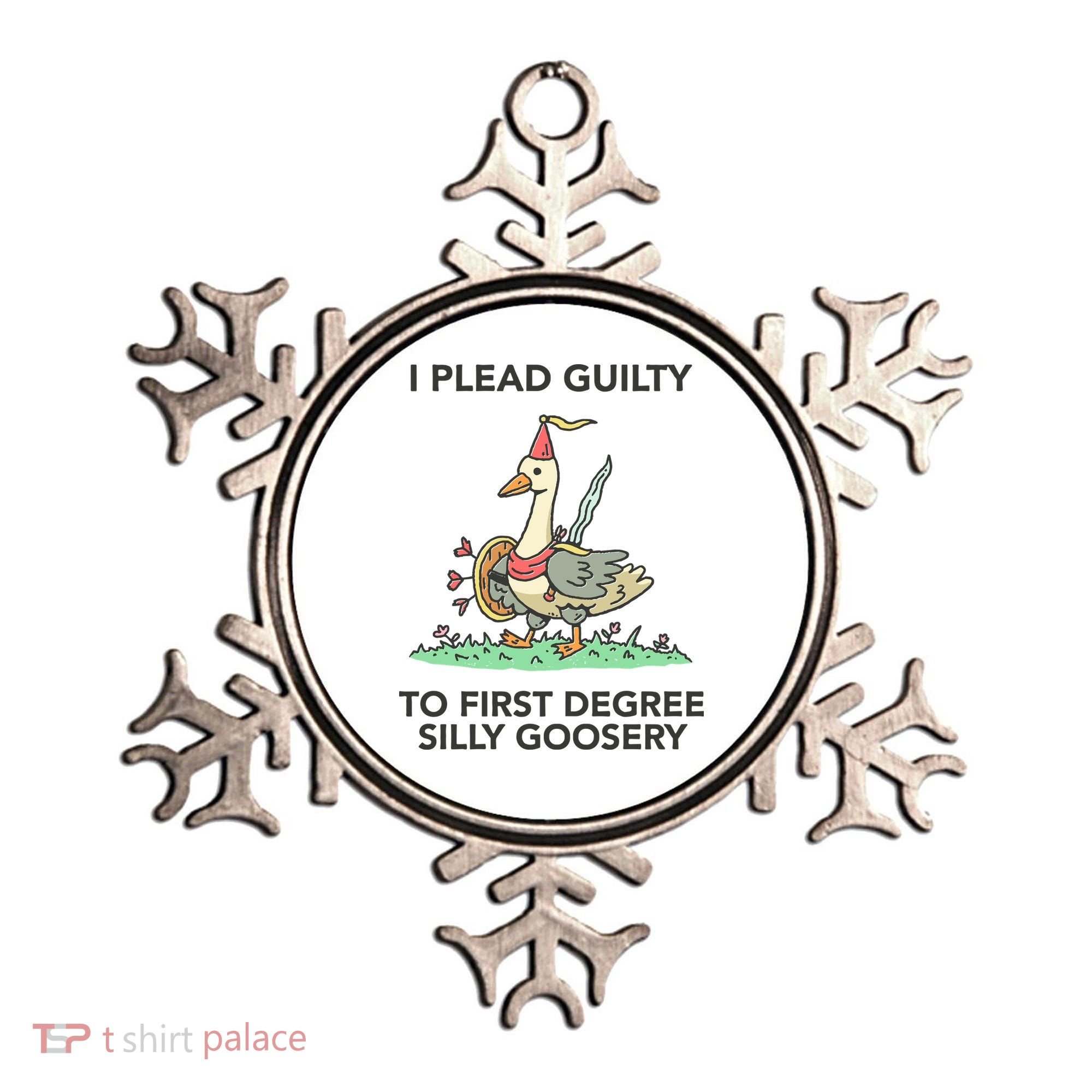 Wizard Of Barge I Plead Guilty To First Degree Silly Goosery Ornament
