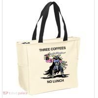 Wizard Of Barge Three Coffees No Lunch Tote Bag thumb 2