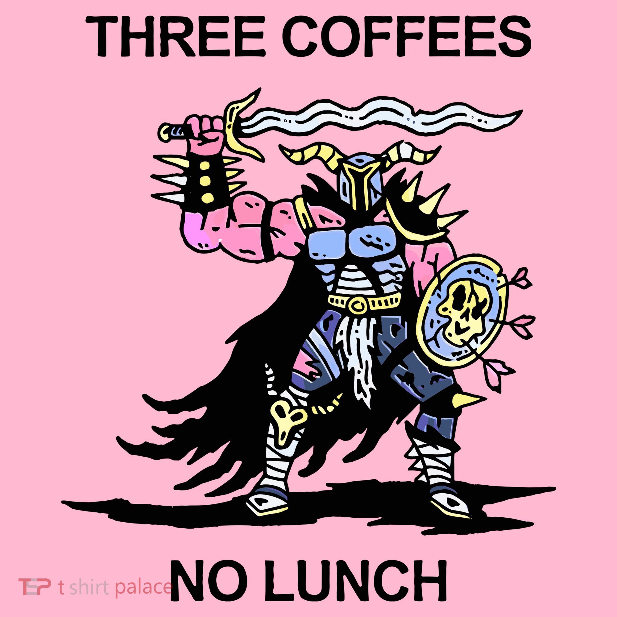 Wizard Of Barge Three Coffees No Lunch Coaster