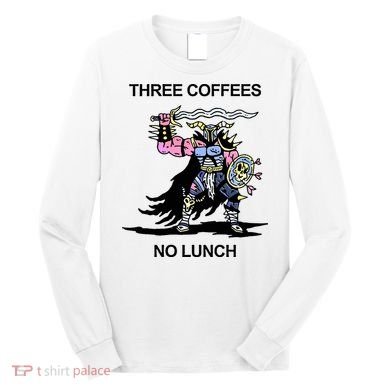 Wizard Of Barge Three Coffees No Lunch Long Sleeve Shirt