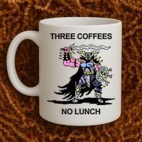 Wizard Of Barge Three Coffees No Lunch Coffee Mug thumb 2
