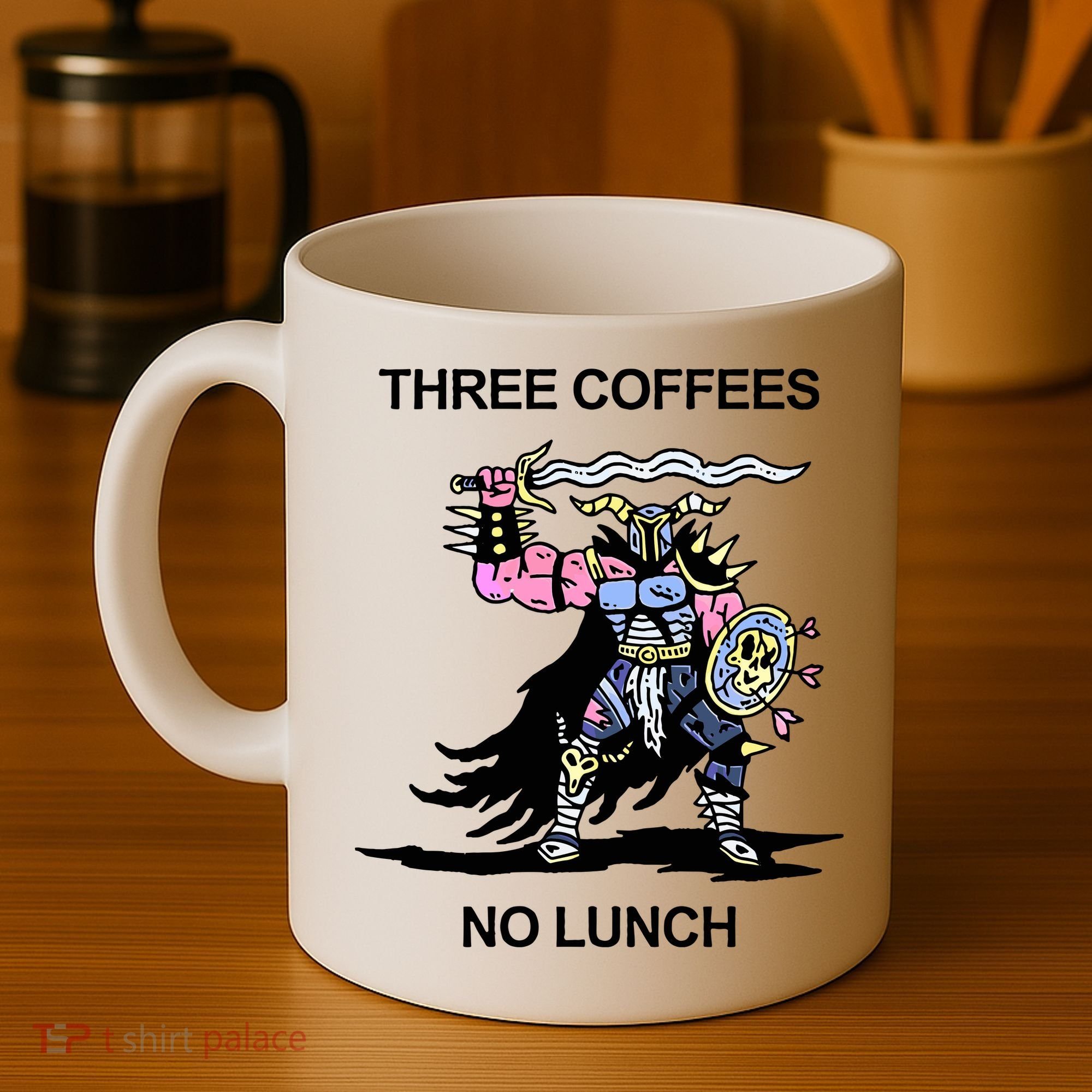 Wizard Of Barge Three Coffees No Lunch Coffee Mug