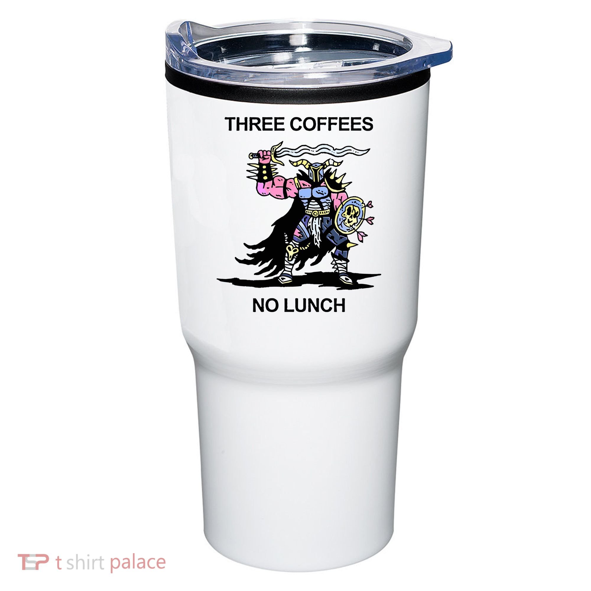 Wizard Of Barge Three Coffees No Lunch Tumbler