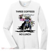 Wizard Of Barge Three Coffees No Lunch Women's Long Sleeve Shirt thumb 0