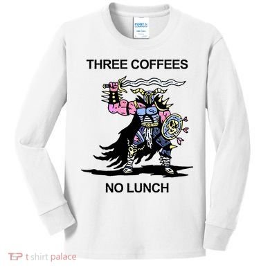 Wizard Of Barge Three Coffees No Lunch Kids Long Sleeve Shirt