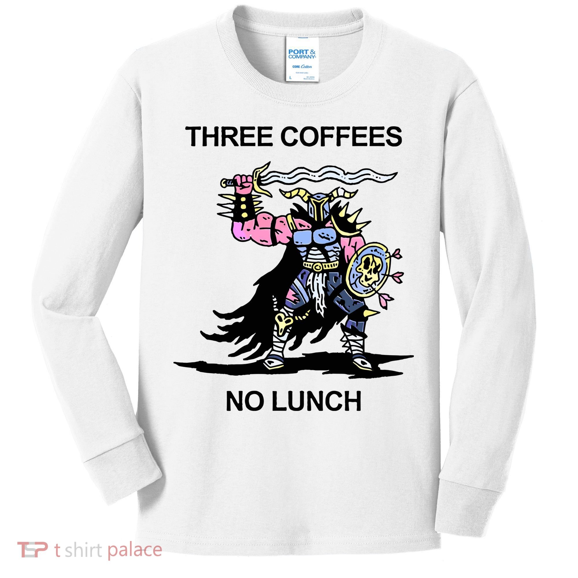 Wizard Of Barge Three Coffees No Lunch Kids Long Sleeve Shirt