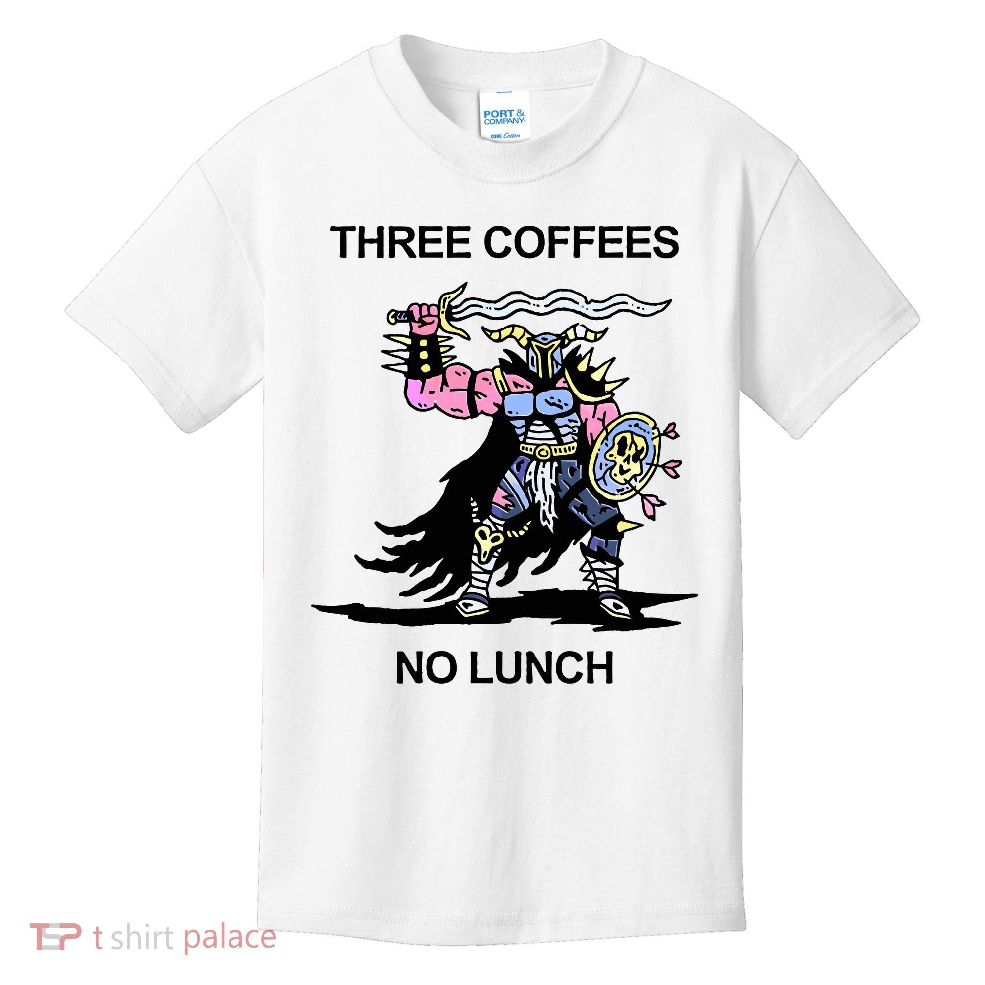 Wizard Of Barge Three Coffees No Lunch Kids T-Shirt