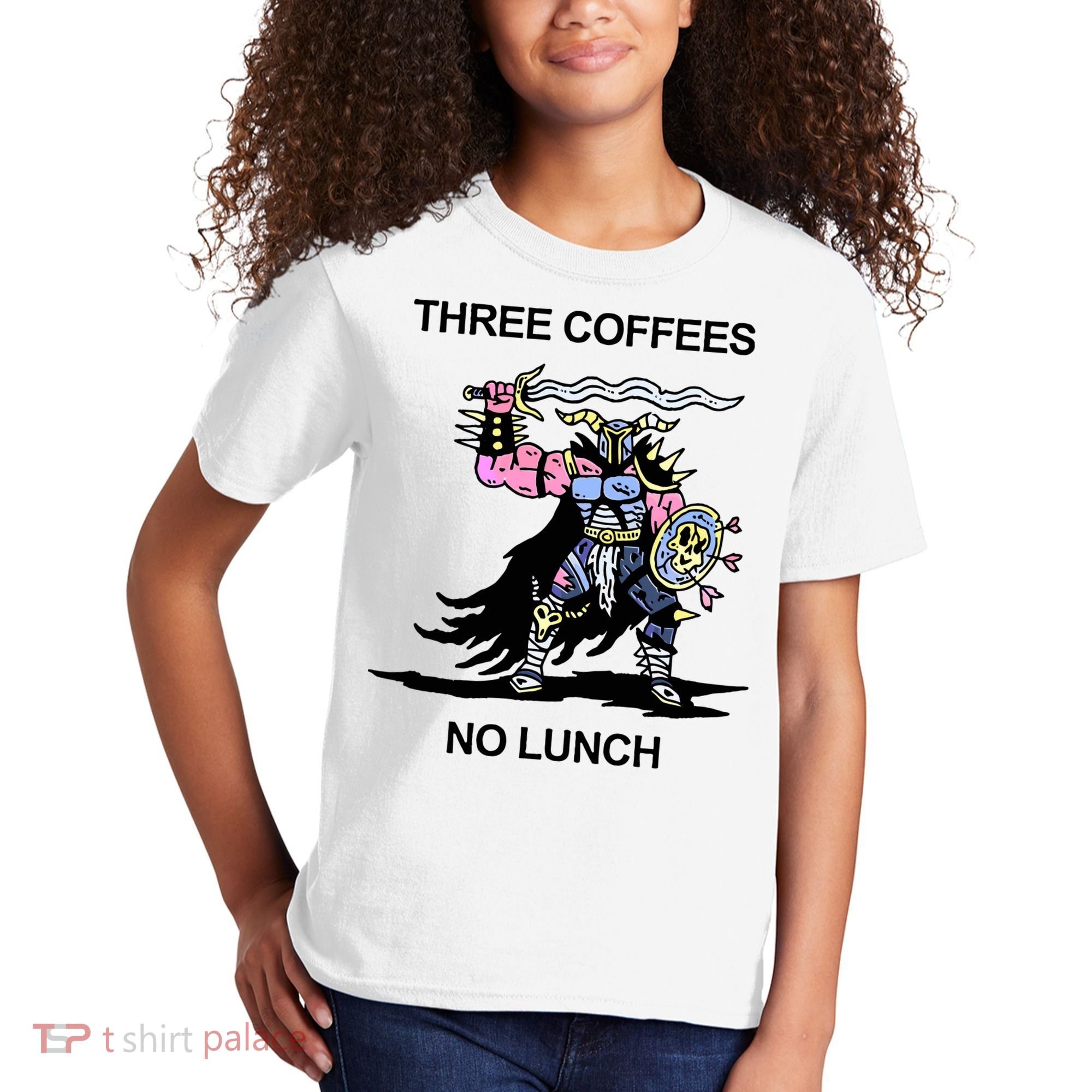 Wizard Of Barge Three Coffees No Lunch Kids T-Shirt