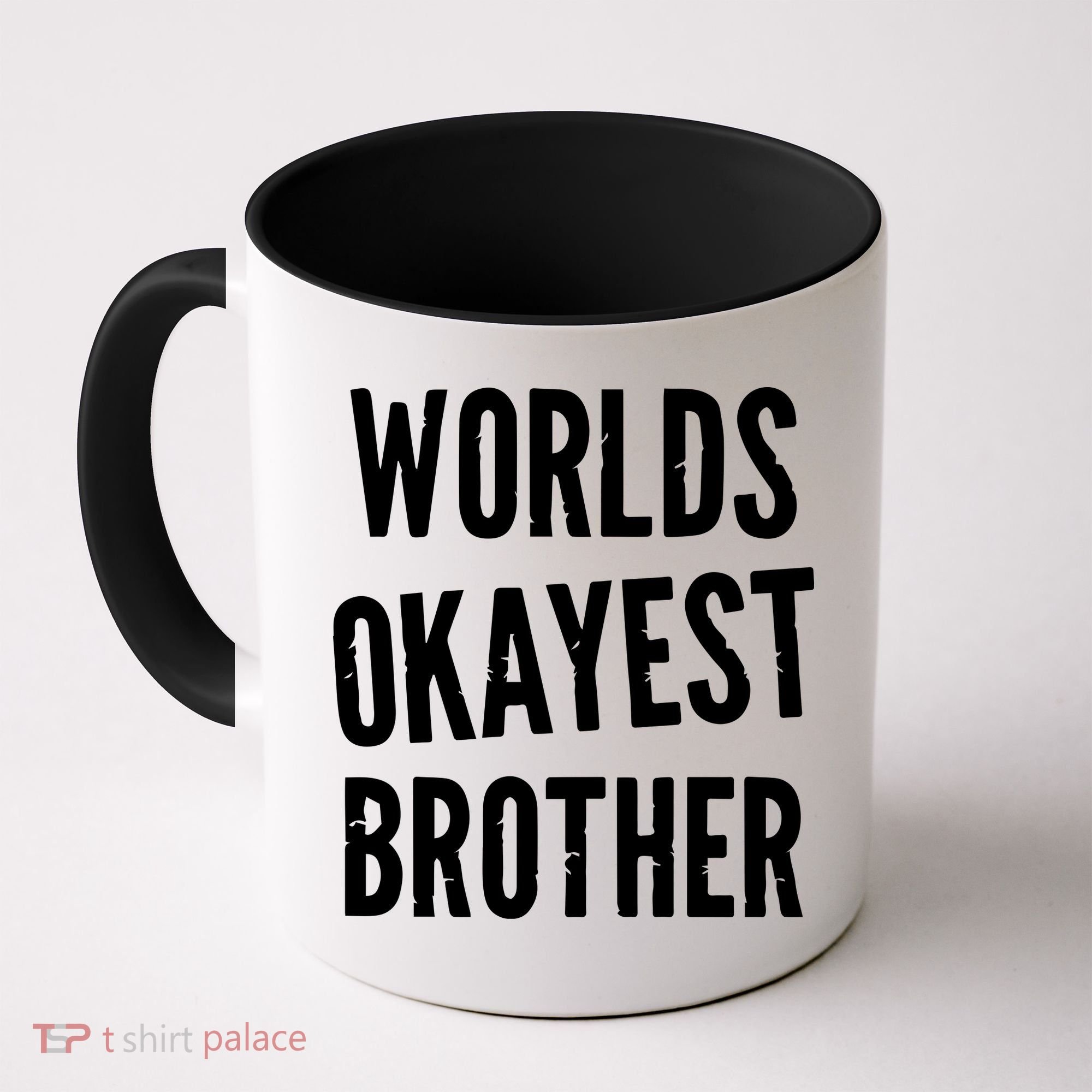 Worlds Okayest Brother Funny Coffee Mug