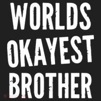 Worlds Okayest Brother Funny Beanie thumb 2
