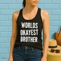 Worlds Okayest Brother Funny Women's Tank Top thumb 2