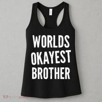 Worlds Okayest Brother Funny Women's Tank Top thumb 3