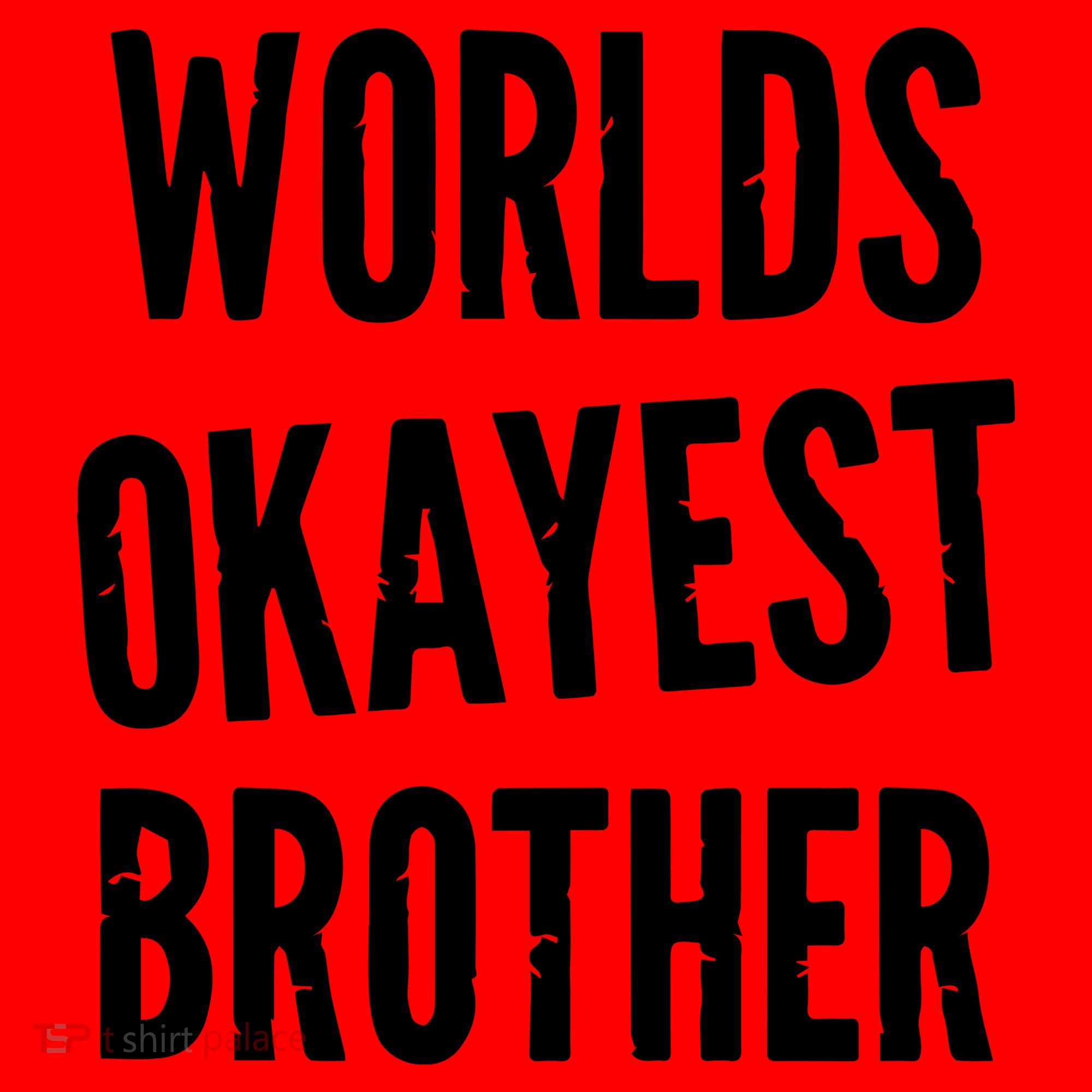 Worlds Okayest Brother Funny Santa Hat