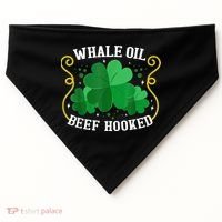 Whale Oil Beef Hooked Saint Patricks Day USA-Made Doggie Bandana thumb 0