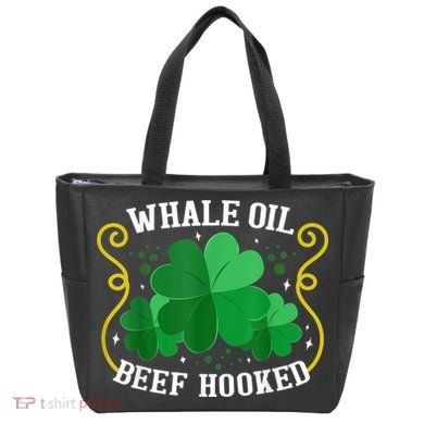 Whale Oil Beef Hooked Saint Patricks Day Tote Bag