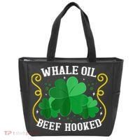 Whale Oil Beef Hooked Saint Patricks Day Tote Bag thumb 0