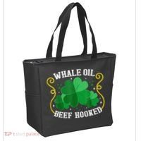 Whale Oil Beef Hooked Saint Patricks Day Tote Bag thumb 2