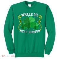 Whale Oil Beef Hooked Saint Patricks Day Sweatshirt thumb 0