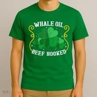 Whale Oil Beef Hooked Saint Patricks Day T-Shirt thumb 3