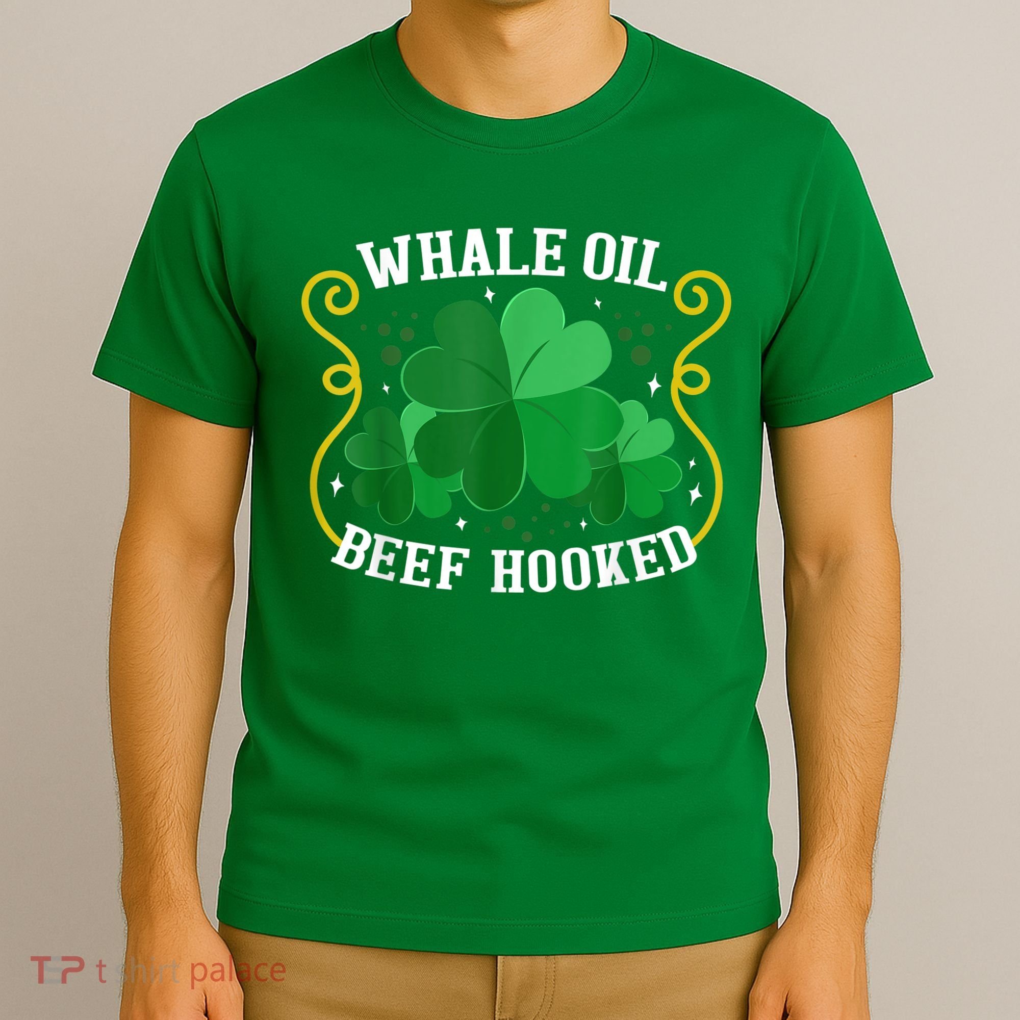 Whale Oil Beef Hooked Saint Patricks Day T-Shirt