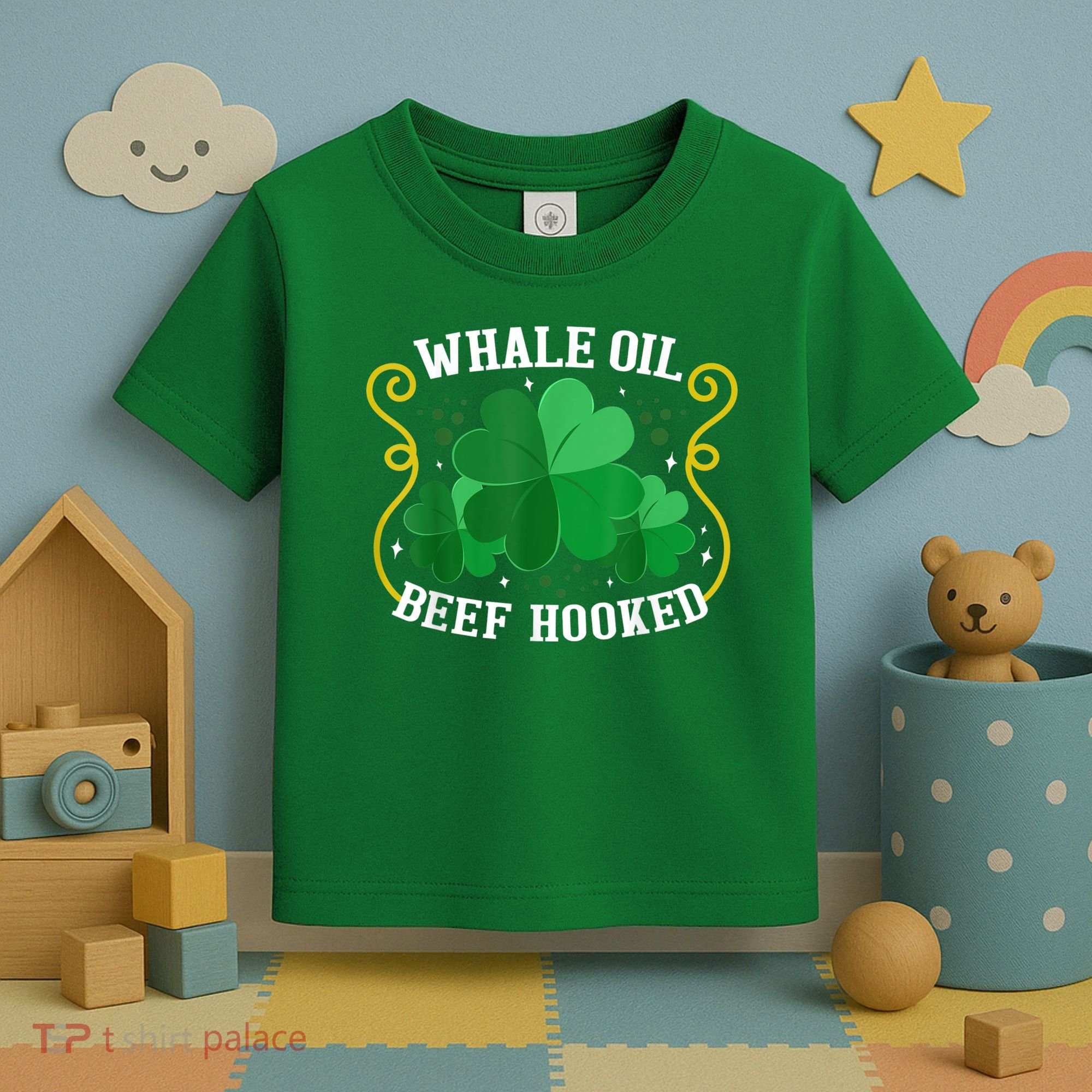 Whale Oil Beef Hooked Saint Patricks Day Toddler T-Shirt