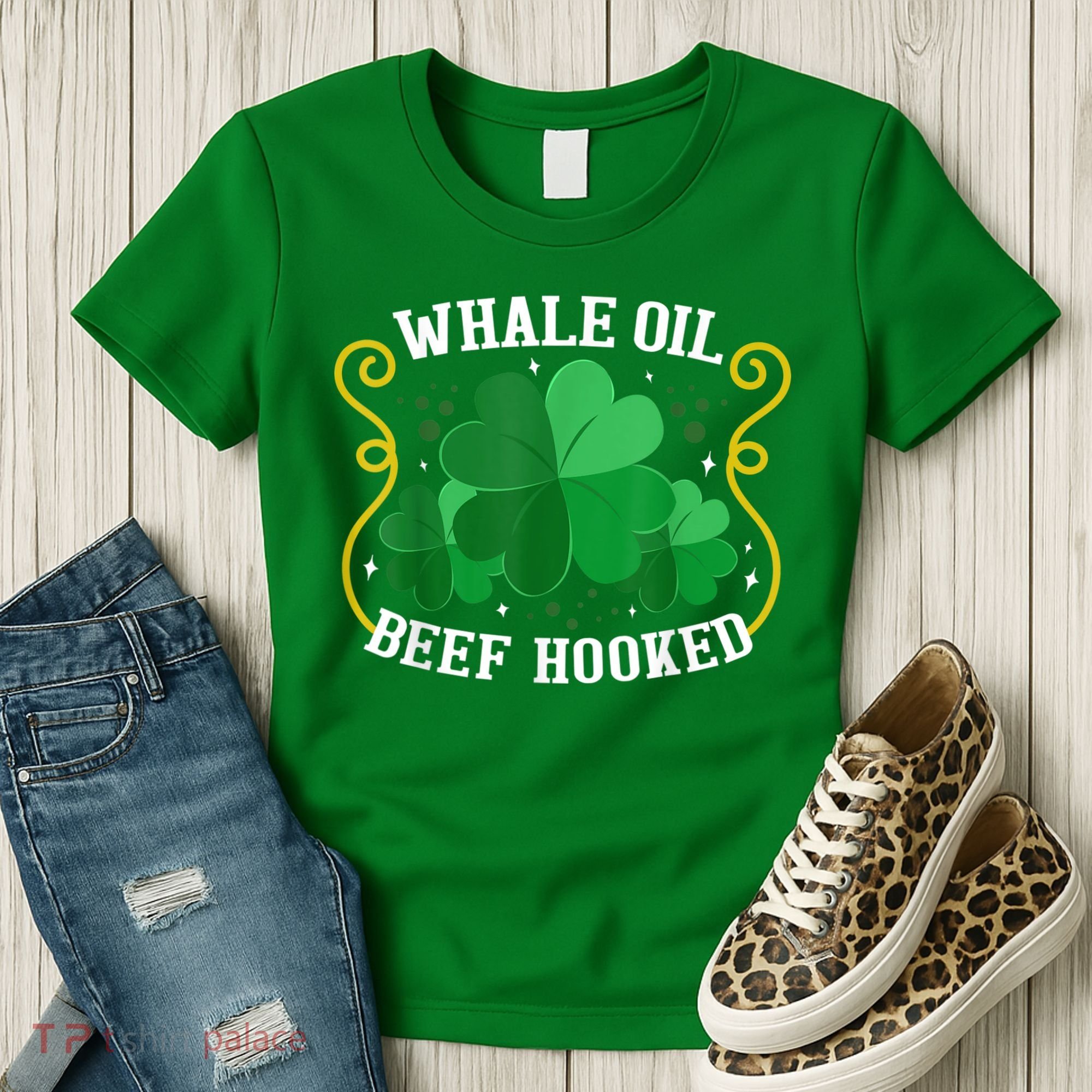 Whale Oil Beef Hooked Saint Patricks Day Women's T-Shirt