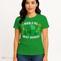 Whale Oil Beef Hooked Saint Patricks Day Women's T-Shirt thumb 4