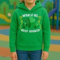 Whale Oil Beef Hooked Saint Patricks Day Kids Hoodie thumb 3