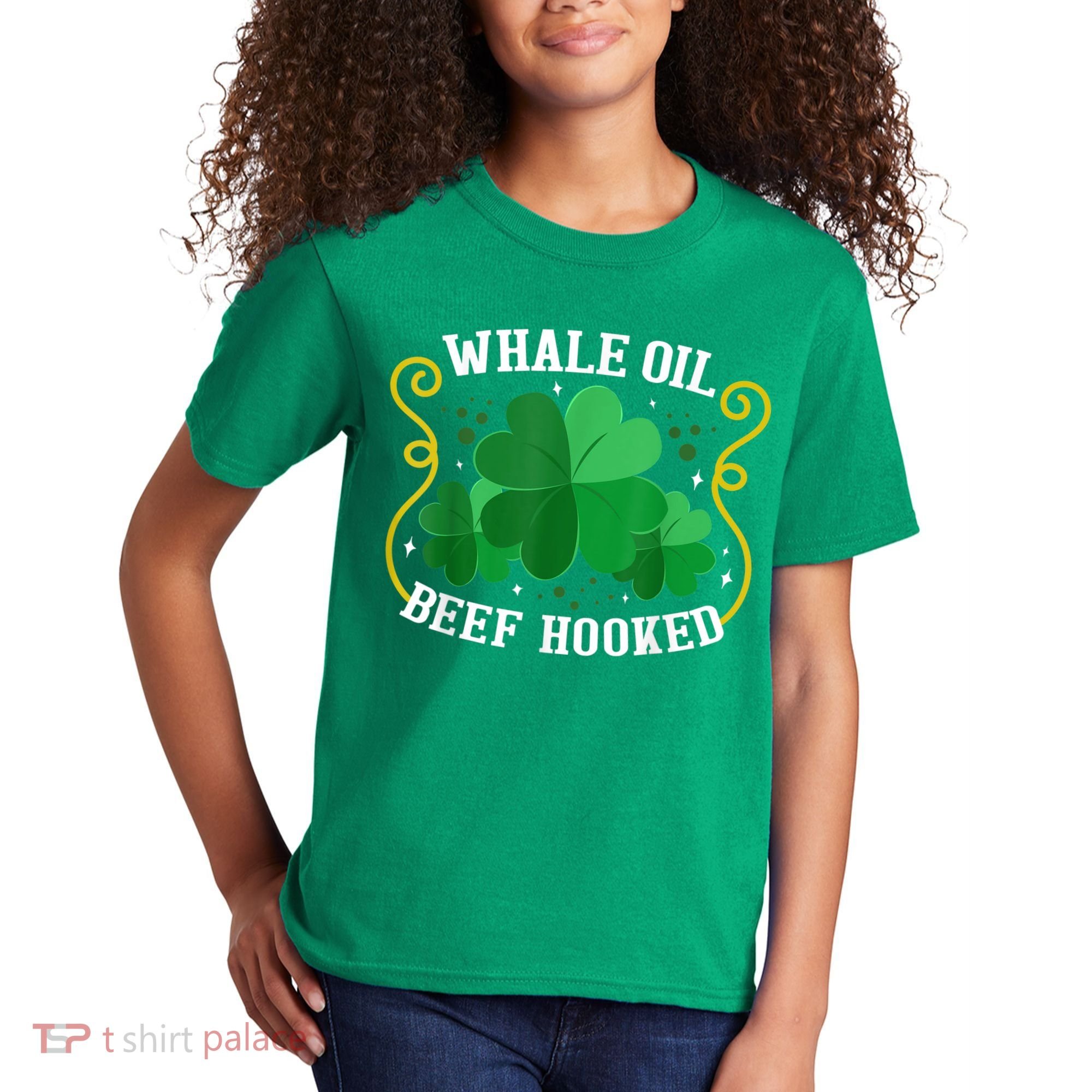 Whale Oil Beef Hooked Saint Patricks Day Kids T-Shirt