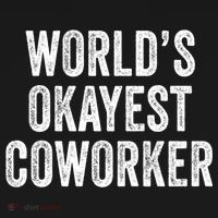 Worlds Okayest Coworker Employee Funny Worker Distressed Cool Gift Women's Hoodie thumb 2