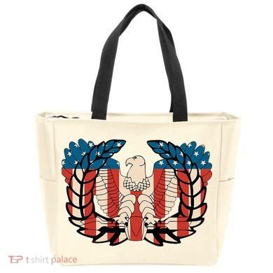 Warrant Officer Corps Eagle Rising Retro Flag Tote Bag
