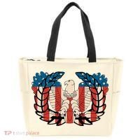 Warrant Officer Corps Eagle Rising Retro Flag Tote Bag thumb 0