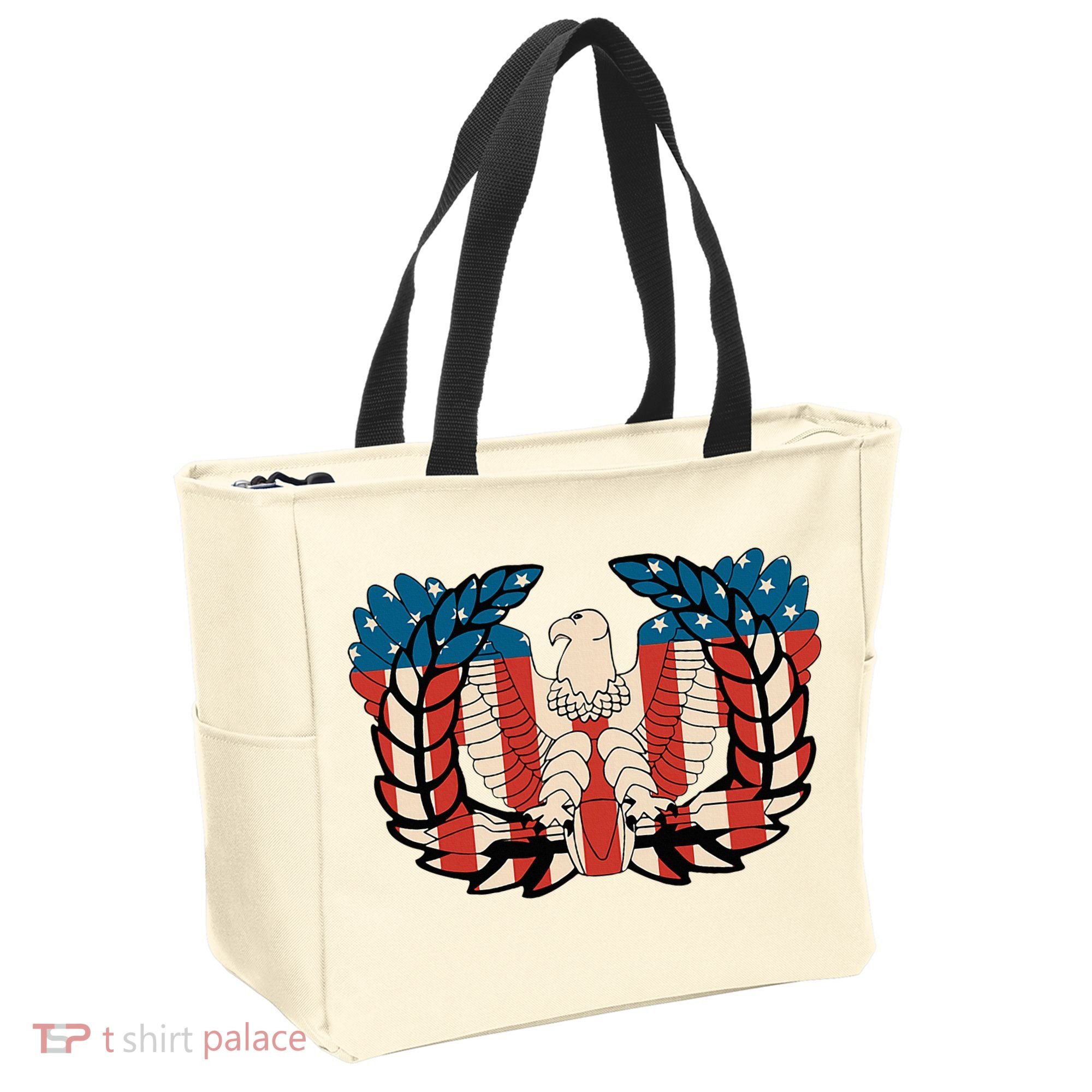 Warrant Officer Corps Eagle Rising Retro Flag Tote Bag