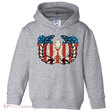 Warrant Officer Corps Eagle Rising Retro Flag Toddler Hoodie