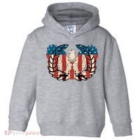 Warrant Officer Corps Eagle Rising Retro Flag Toddler Hoodie thumb 0
