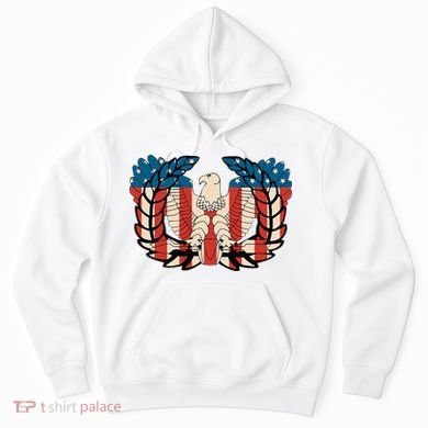 Warrant Officer Corps Eagle Rising Retro Flag Hoodie