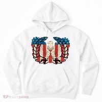 Warrant Officer Corps Eagle Rising Retro Flag Hoodie thumb 0
