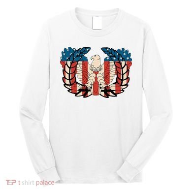 Warrant Officer Corps Eagle Rising Retro Flag Long Sleeve Shirt