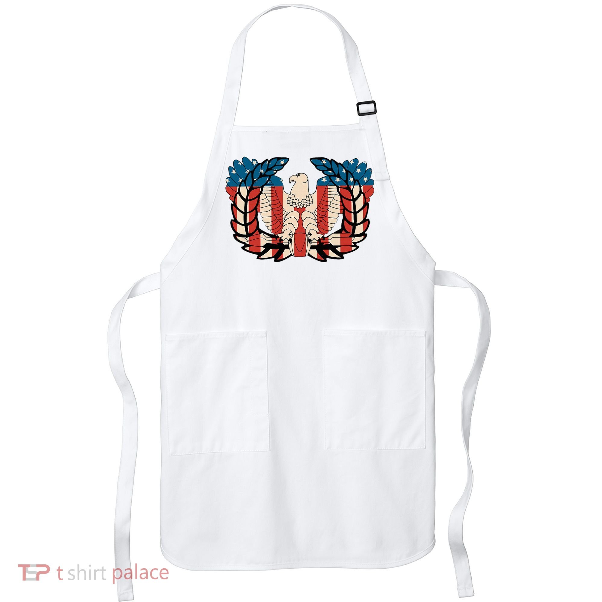 Warrant Officer Corps Eagle Rising Retro Flag Apron