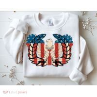 Warrant Officer Corps Eagle Rising Retro Flag Sweatshirt thumb 2