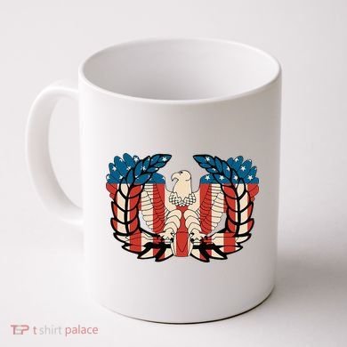 Warrant Officer Corps Eagle Rising Retro Flag Coffee Mug