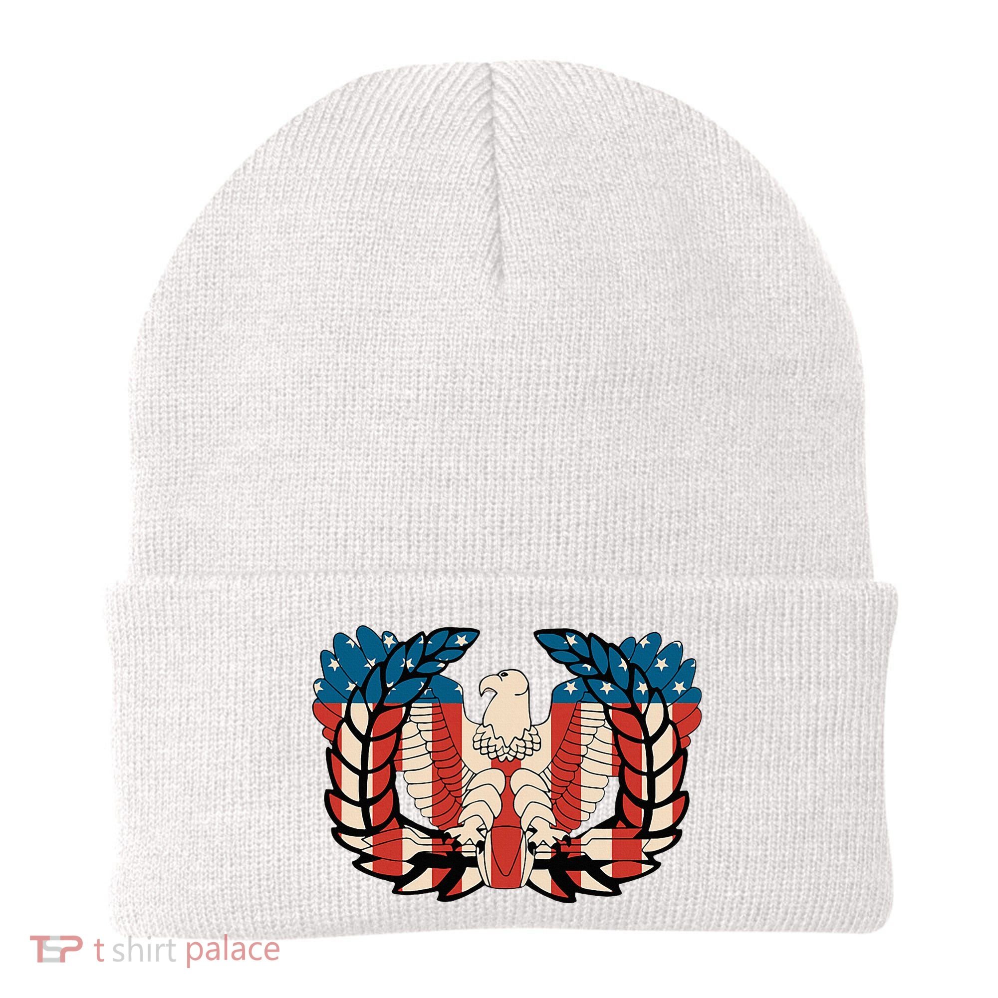 Warrant Officer Corps Eagle Rising Retro Flag Beanie