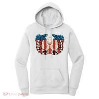 Warrant Officer Corps Eagle Rising Retro Flag Women's Hoodie thumb 0
