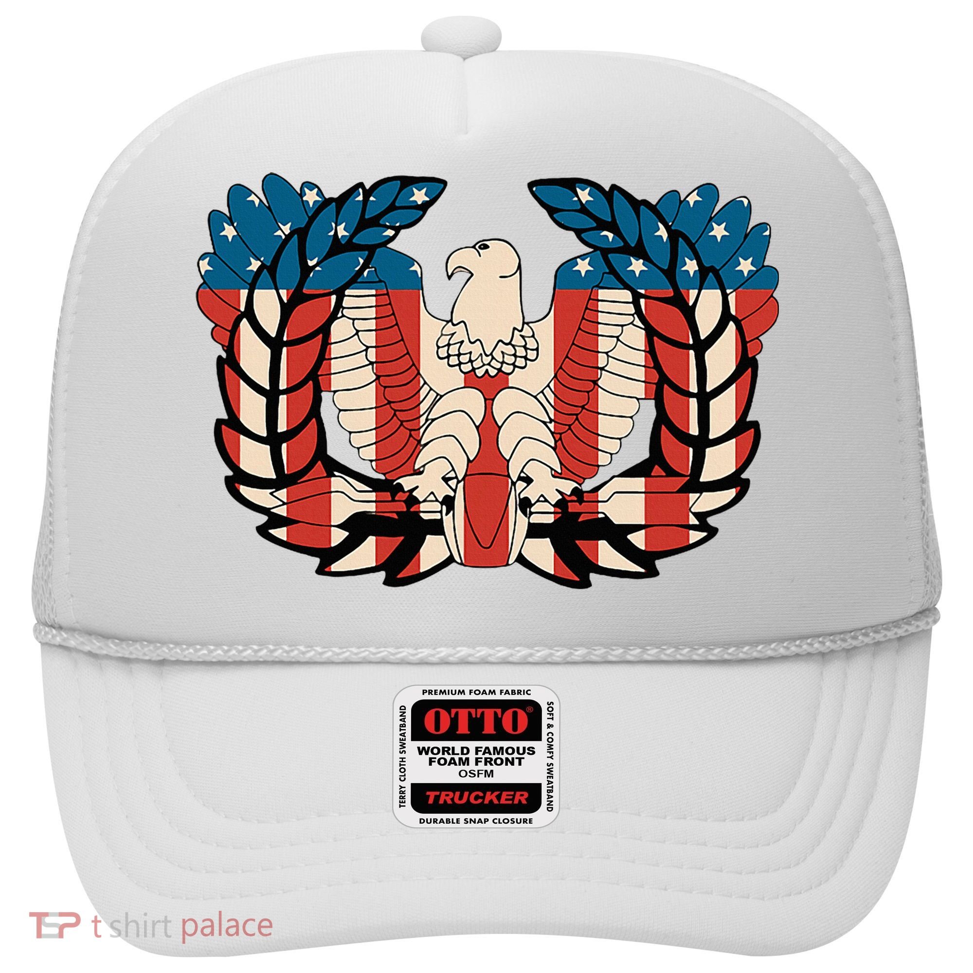 Warrant Officer Corps Eagle Rising Retro Flag Hat