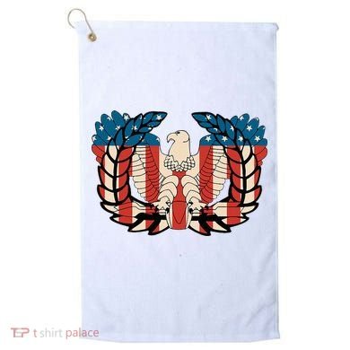Warrant Officer Corps Eagle Rising Retro Flag Golf Towel