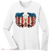 Warrant Officer Corps Eagle Rising Retro Flag Women's Long Sleeve Shirt thumb 0